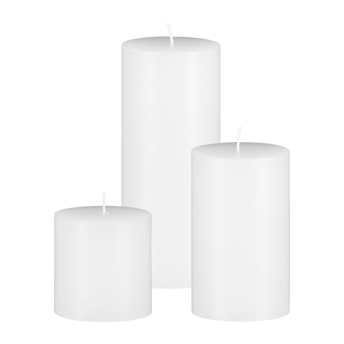 VEVOR Pillar Candles and Glass Vases Set 36 Pcs, Clear Cylinder Hurricane Candle Holders for Wedding Centerpieces, Tall Vase for Table Decor, Wedding Party, Thanksgiving, White (3.4" x 4.7",7.1",9.8") - BLYZHPLZTZHP5JAGR001V0 - view 10