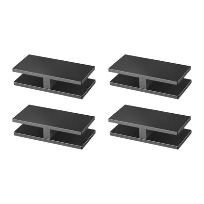 VEVOR Glass Clamp, 4 PCS Rectangle Glass Railing Bracket for 0.31 "-0.47 " Tempered Glass, 304 Stainless Steel Glass Mounting Clamp, 0.2” Thick Glass Shelf Bracket for Balcony, Garden, Pool, Stair - BLZJHSZFX4PCO6SWDV0 - view 1