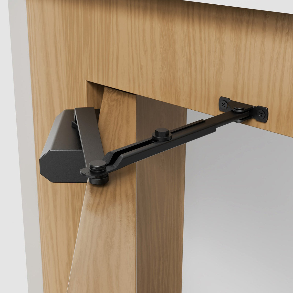 VEVOR Door Closer, Automatic Door Closer Commercial or Residential Use for Door Weights 150 Lbs, Adjustable Size Hydraulic Buffer Door Closers Heavy Duty Cast Aluminum Body, Easy Install, Black - BMQ150LBSHS1MHZZAV0 - view 9