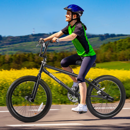 VEVOR BMX Bike, 20-Inch Wheel Freestyle Bike, BMX Race Bike with 360° Rotor and 4 Pegs, Beginner-Level BMX to Advanced Riders, BMX Bicycles for Teen Adult Men Women, Lightweight Aluminum Alloy Frame - BMXZXC20YCLK2LCLJV0 - view 9