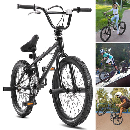 VEVOR BMX Bike, 20-Inch Wheel Freestyle Bike, BMX Race Bike with 360° Rotor and 4 Pegs, Beginner-Level BMX to Advanced Riders, BMX Bicycles for Teen Adult Men Women, Durable Hi-Ten Steel Frame - BMXZXC20YCTGF7T3NV0 - view 1