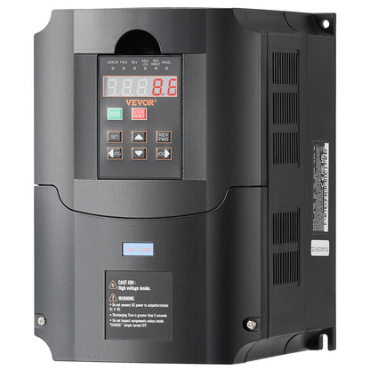 VEVOR VFD 10HP, 7.5KW, 35A, 1 or 3 Phase 220V Input to 3 Phase 220V Output Variable Frequency Drive, 40-60Hz Input, 0-400Hz Output VFD for Spindle Motor CNC Speed Control - BPQDQ75KW220GF4DKV7 - view 1