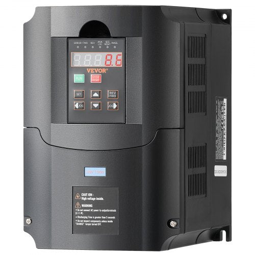 VEVOR VFD 10HP, 7.5KW, 35A, 1 or 3 Phase 220V Input to 3 Phase 220V Output Variable Frequency Drive, 40-60Hz Input, 0-400Hz Output VFD for Spindle Motor CNC Speed Control - BPQDQ75KW220GF4DKV7 - view 2