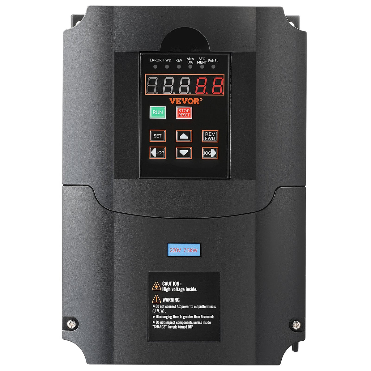 VEVOR VFD 10HP, 7.5KW, 35A, 1 or 3 Phase 220V Input to 3 Phase 220V Output Variable Frequency Drive, 40-60Hz Input, 0-400Hz Output VFD for Spindle Motor CNC Speed Control - BPQDQ75KW220GF4DKV7 - view 10