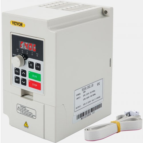 VEVOR Variable Frequency Drive, AC 220V Input 3KW Variable Frequency CNC Drive Inverter Converter, VFD 4HP 1 or 3 Phase Input, 3 Phase Output, CNC Motor Inverter Converter for Motor Speed Control - BPQDXN3KW220VEQ8AV7 - view 2