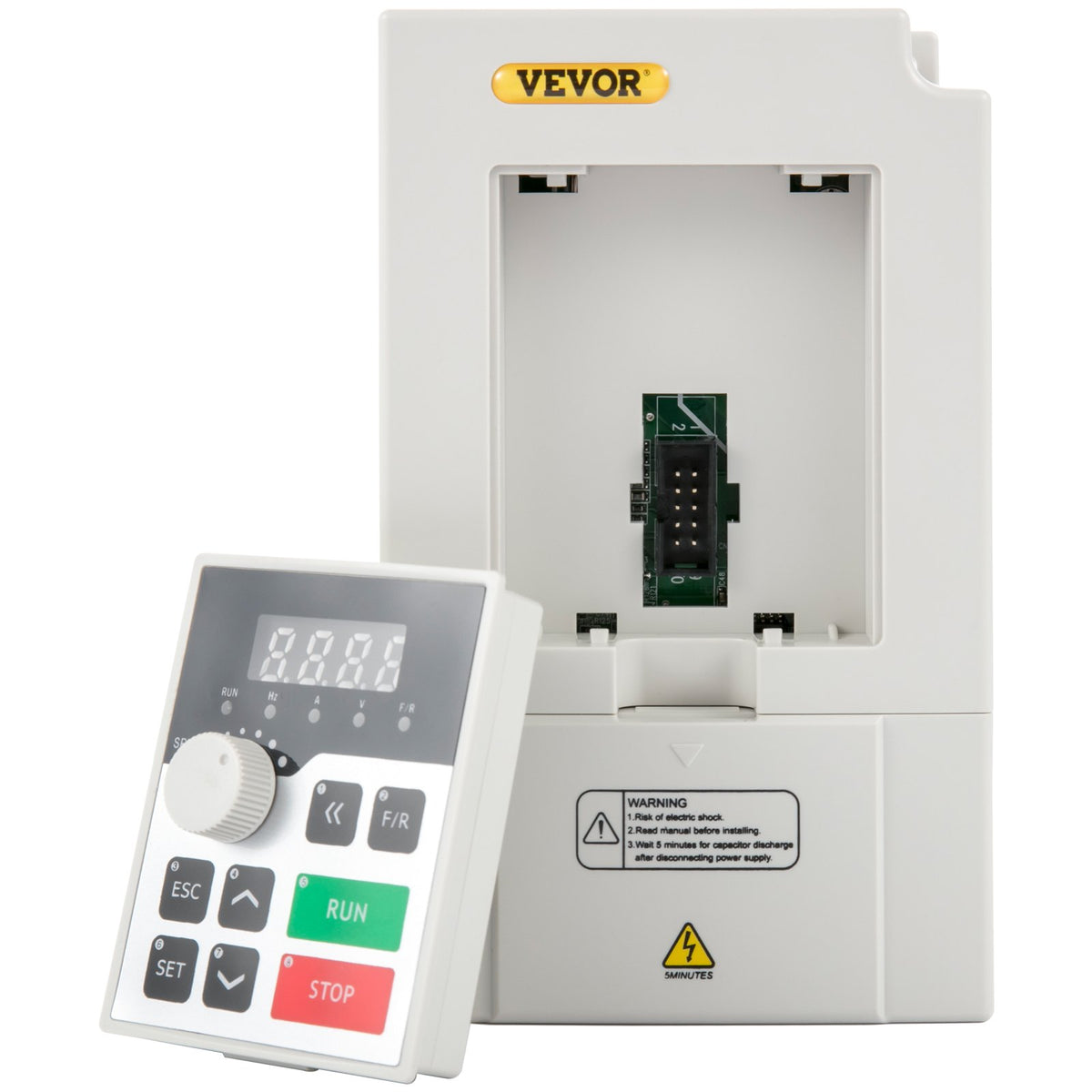 VEVOR Variable Frequency Drive, AC 220V Input 3KW Variable Frequency CNC Drive Inverter Converter, VFD 4HP 1 or 3 Phase Input, 3 Phase Output, CNC Motor Inverter Converter for Motor Speed Control - BPQDXN3KW220VEQ8AV7 - view 10
