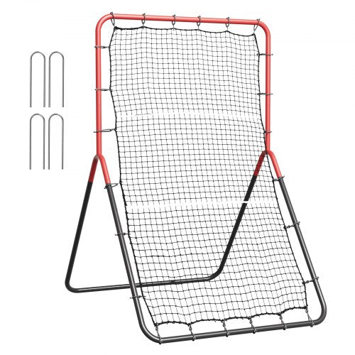 VEVOR Baseball And Softball Rebounder Net, 3 x 4.5 ft PitchBack Baseball Pitching Nest, 3-Way Baseball, Softball Pitchback Net, Fielding Trainer, Bounce Back Net for Fielding/Throwing Practice - BQHDWDYXWGDJV7BWFV0 - view 2