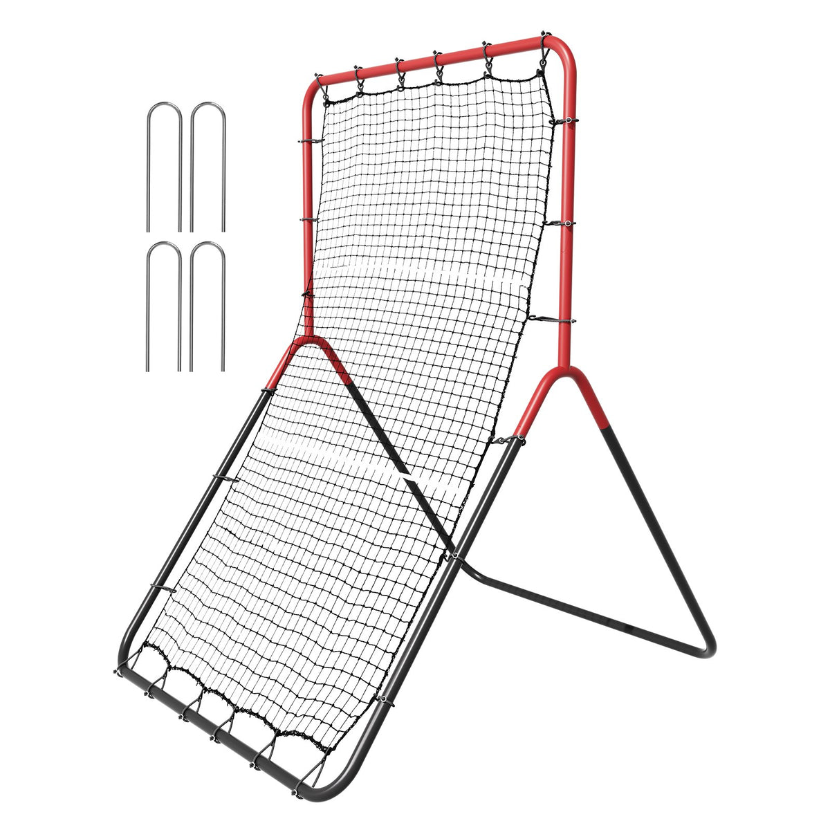 VEVOR Baseball And Softball Rebounder Net, 3 x 4.5 ft PitchBack Baseball Pitching Nest, 3-Way Baseball, Softball Pitchback Net, Fielding Trainer, Bounce Back Net for Fielding/Throwing Practice - BQHDWDYXWGDJV7BWFV0 - view 10