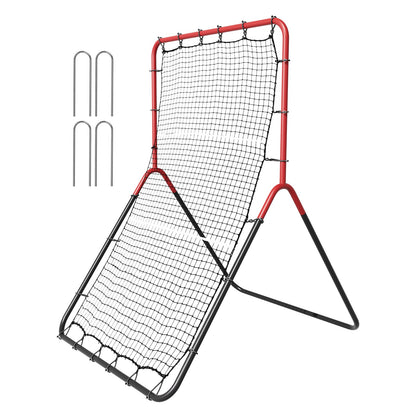 VEVOR Baseball And Softball Rebounder Net, 3 x 4.5 ft PitchBack Baseball Pitching Nest, 3-Way Baseball, Softball Pitchback Net, Fielding Trainer, Bounce Back Net for Fielding/Throwing Practice - BQHDWDYXWGDJV7BWFV0 - view 10