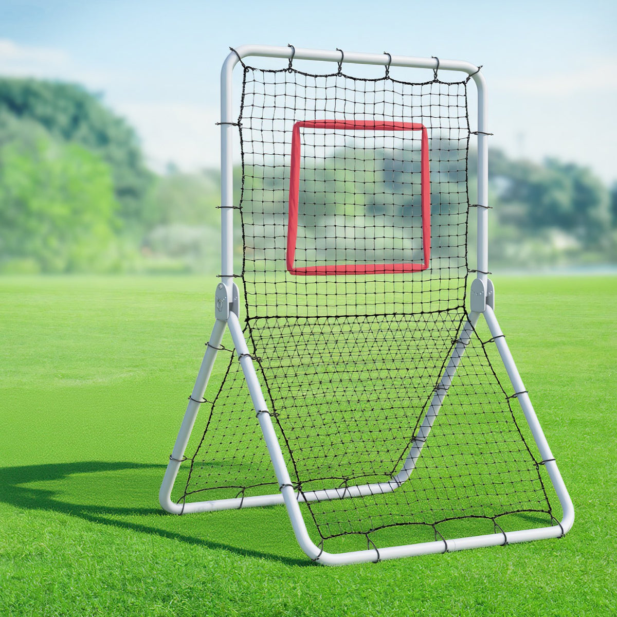 VEVOR Baseball And Softball Rebounder Net, 3.5 x 6 ft PitchBack Baseball Pitching Nest, Softball Pitchback Net, Fielding Trainer, Bounce Back Net for Fielding/Throwing Practice, 5 Adjustable Angles - BQHDWDYXWJDKP6FD7V0 - view 9