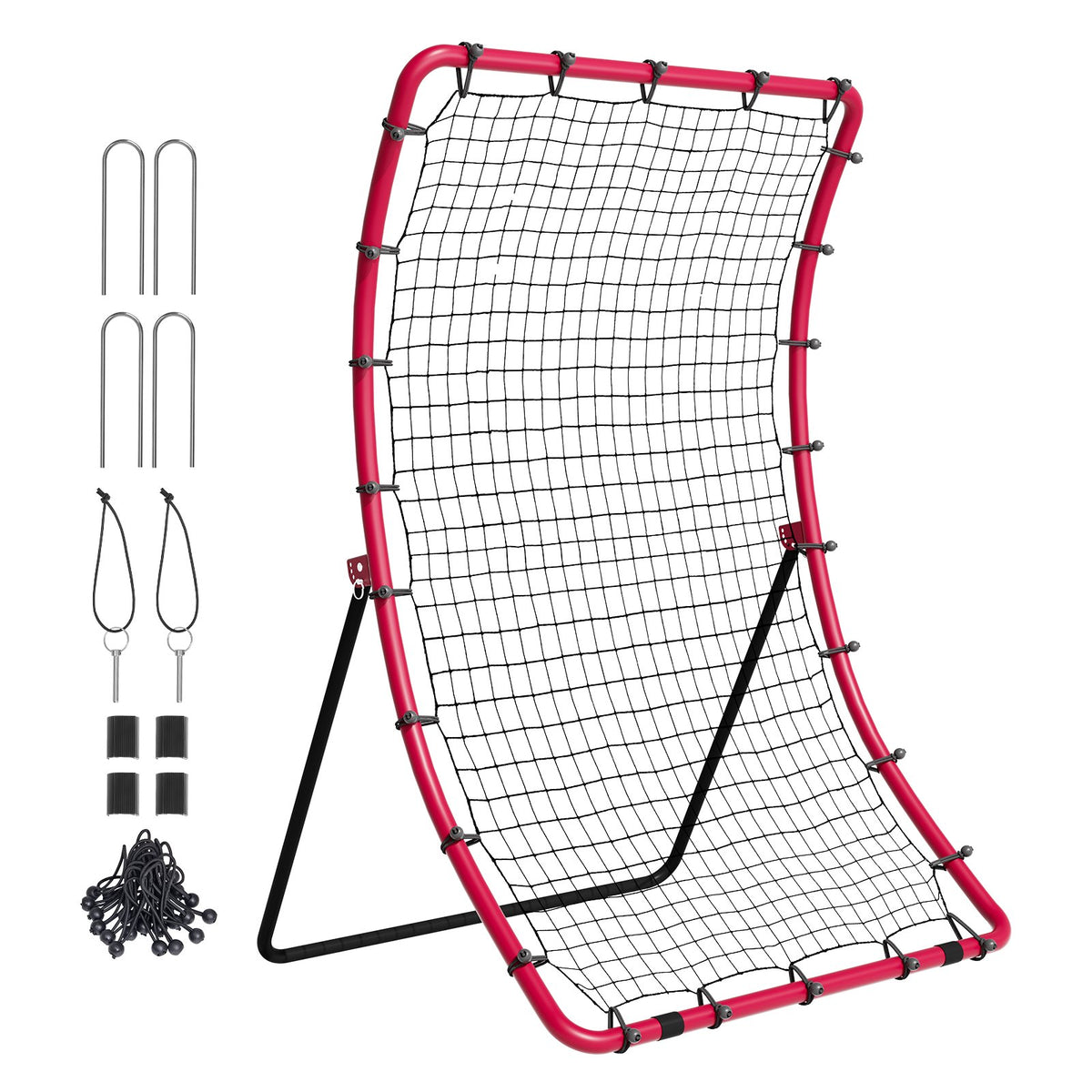VEVOR Baseball And Softball Rebounder Net, 4 x 5.5 ft PitchBack Baseball Pitching Nest, Pitch Return Trainer Rebound Net with Pitching Target, All Angle Fielding Rebound Net for Grounders Pop Flies - BQHDWHXWJDKDFWHYHV0 - view 1
