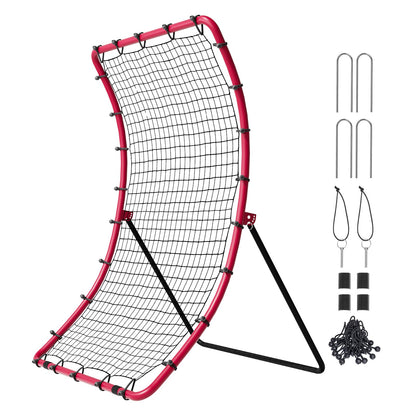 VEVOR Baseball And Softball Rebounder Net, 4 x 5.5 ft PitchBack Baseball Pitching Nest, Pitch Return Trainer Rebound Net with Pitching Target, All Angle Fielding Rebound Net for Grounders Pop Flies - BQHDWHXWJDKDFWHYHV0 - view 10