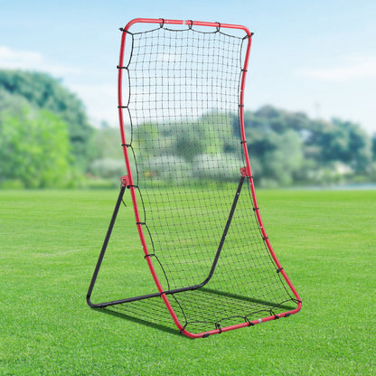 VEVOR Baseball Softball Rebounder Net 4 x 5.5 ft Pitch Back Trainer, 5 Adjustable Angles, Heavy-duty Steel Frame, All Angle Bounce Back Net for Pitching & Fielding Training Aid, Return Practice - BQHDWJDKD455XYST9001V0 - view 9