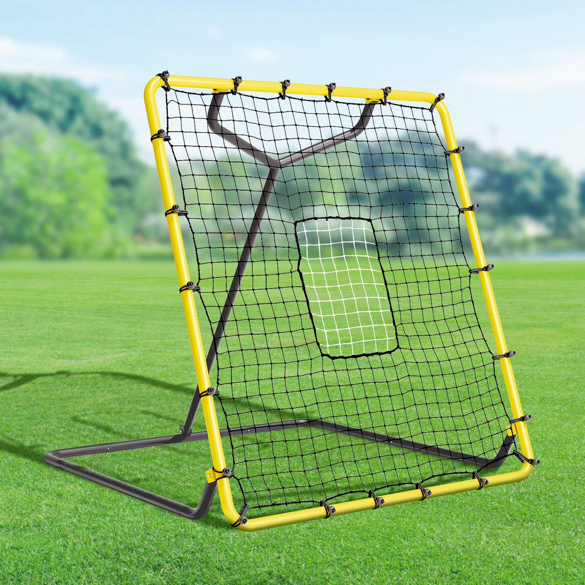 VEVOR Baseball And Softball Rebounder Net, 4 x 4.5 Feet PitchBack Baseball Nest for Pitching and Fielding Training, Pitch Return Trainer Rebound Net with Pitching Target, 4 Adjustable Angles - BQHDWPWJDKD41TLV7V0 - view 9