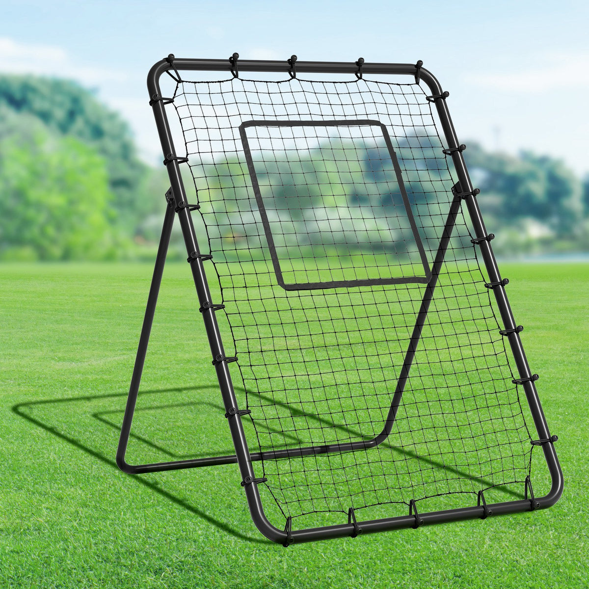 VEVOR Baseball And Softball Rebounder Net, 4 x 6 Feet PitchBack Baseball Nest for Pitching and Fielding Training, Pitch Return Trainer Rebound Net with Pitching Target, 4 Adjustable Angles - BQHDWPWJDKD4HE1Z4V0 - view 9