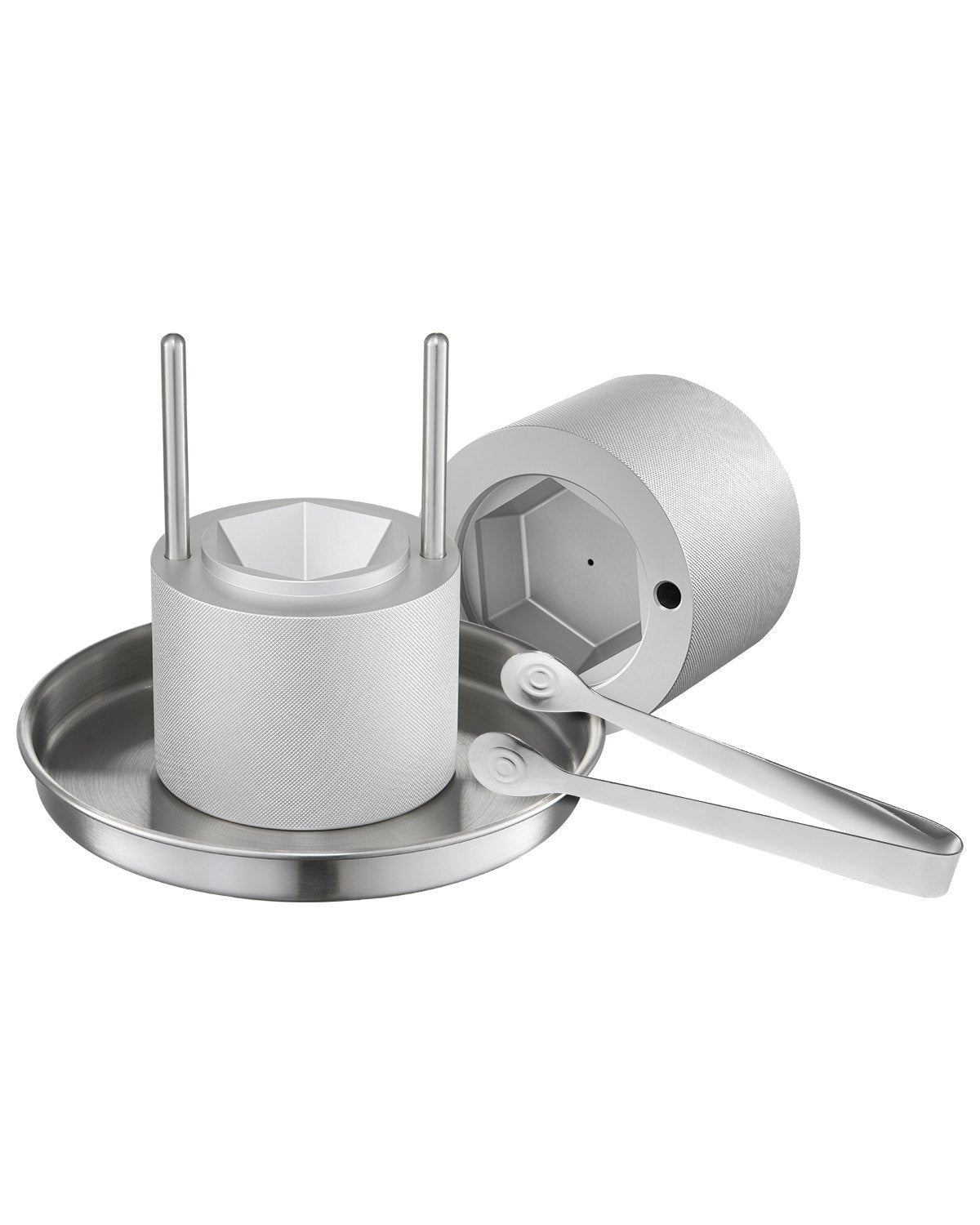 VEVOR Ice Diamond Press, 2.4" Ice Ball Maker, Aviation Aluminum Diamond Ice Ball Press Kit for Ice Diamond, Ice Press with Tong and Drip Tray, for Whiskey, Cocktail, Bourbon, Scot on Party & Holiday - BQYJYSLC65MMD7AI9V0 - view 1