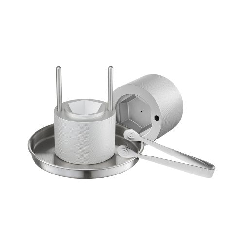 VEVOR Ice Diamond Press, 2.4" Ice Ball Maker, Aviation Aluminum Diamond Ice Ball Press Kit for Ice Diamond, Ice Press with Tong and Drip Tray, for Whiskey, Cocktail, Bourbon, Scot on Party & Holiday - BQYJYSLC65MMD7AI9V0 - view 2