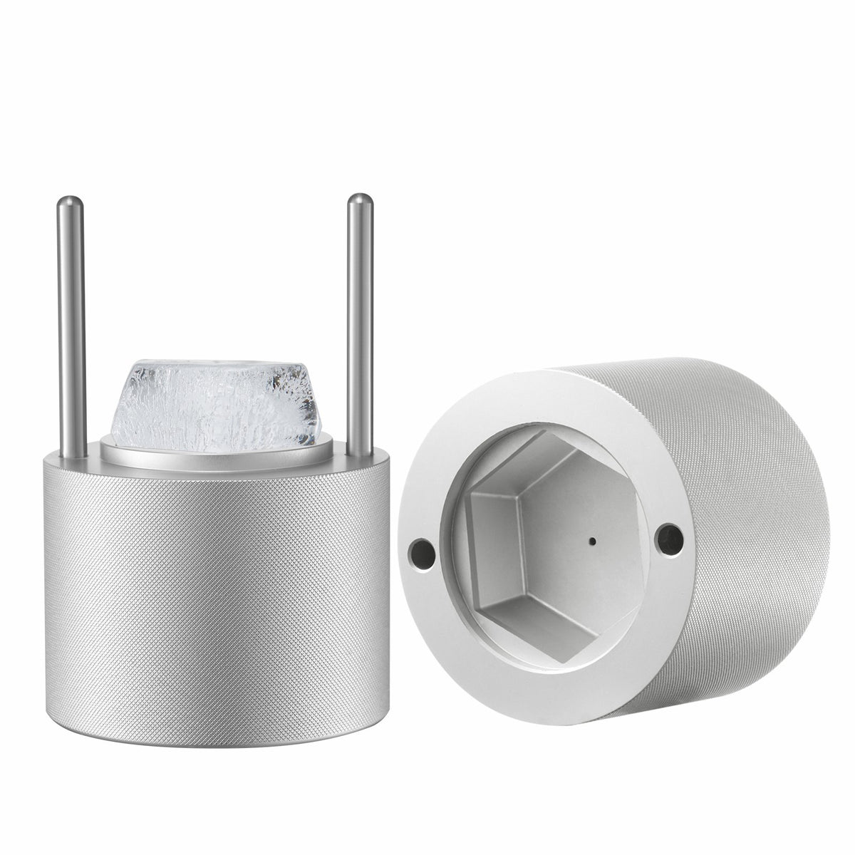VEVOR Ice Diamond Press, 2.4" Ice Ball Maker, Aviation Aluminum Diamond Ice Ball Press Kit for Ice Diamond, Ice Press with Tong and Drip Tray, for Whiskey, Cocktail, Bourbon, Scot on Party & Holiday - BQYJYSLC65MMD7AI9V0 - view 10