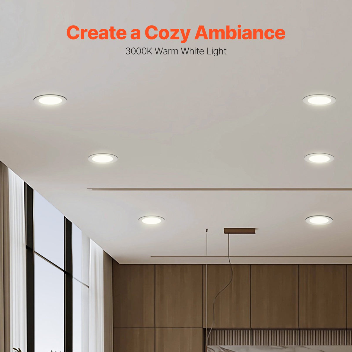 VEVOR BR30 Flood Light Bulb, 12 Pack LED Indoor Flood Lights, 850 Lumens LED Flood Light Bulbs, E26 Standard Base, 3000K Warm Light, 15,000 Hour Lifetime, Stepless Dimmable Recessed Can Light Bulbs - BRDPLXBR30XHYAMY6V6 - view 4