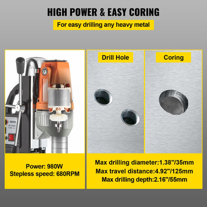 VEVOR Magnetic Drill Presses - Select Your Configuration - BRM35LYCLZ0000001V1 - view 3