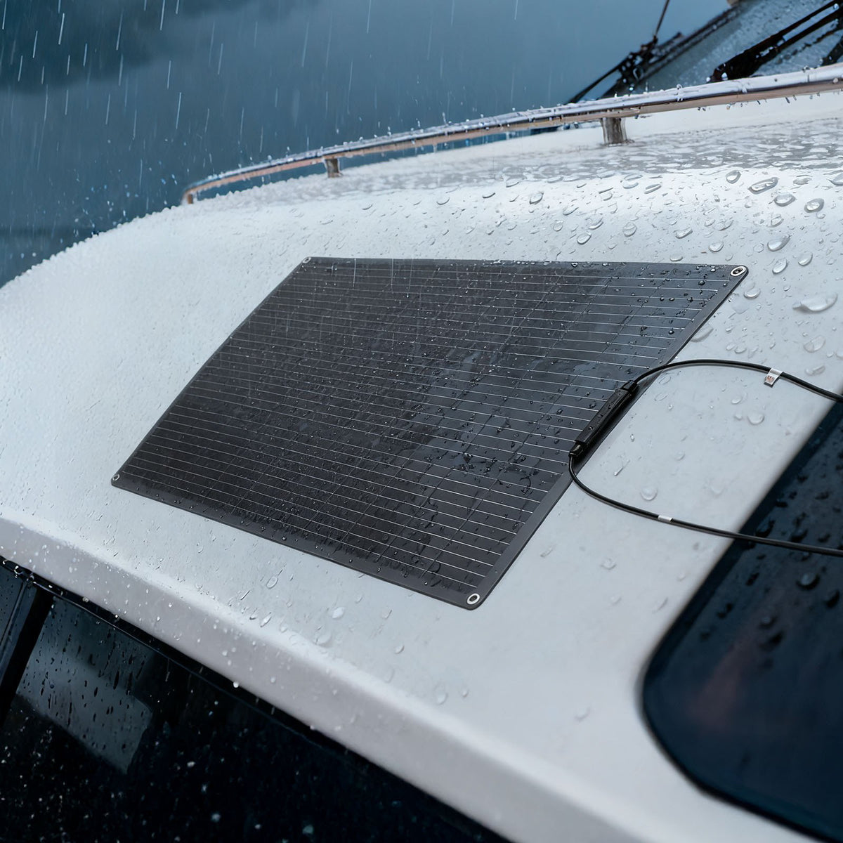 VEVOR Flexible Solar Panel, 100W Semi-Flexible Bendable Monocrystalline Solar Panel, 23% Efficiency Mono Off-Grid Charger with MC4 Output, IP67 Waterproof for Marine RV Car Cabin Curved Surfaces - BRXTYNB1100W7HN93001Y3 - view 9