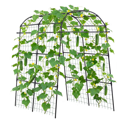 VEVOR Cucumber Trellis, U-Shape Garden Trellises for Raised Bed, Metal Arch Plant Support for Vine, Climbing Plants Outdoor, Peas, Beans, Zucchini, Tomato, Squash, Flower (70.87 x 44.09 x 82.99 in) - BSGXHGPJBSGCWVYEB001V0 - view 1
