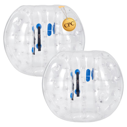 VEVOR 2-Pack Inflatable Bumper Balls 5FT Human Bubble for Adult Transparent, for Backyard, Camping, Picnic, Park, Lawn, and Outdoor Team Gameplay, Thickened PVC Material, Sumo Hamster Ball with Handle - BSJGKTMSZJ5Y9D7C6001V0 - view 1