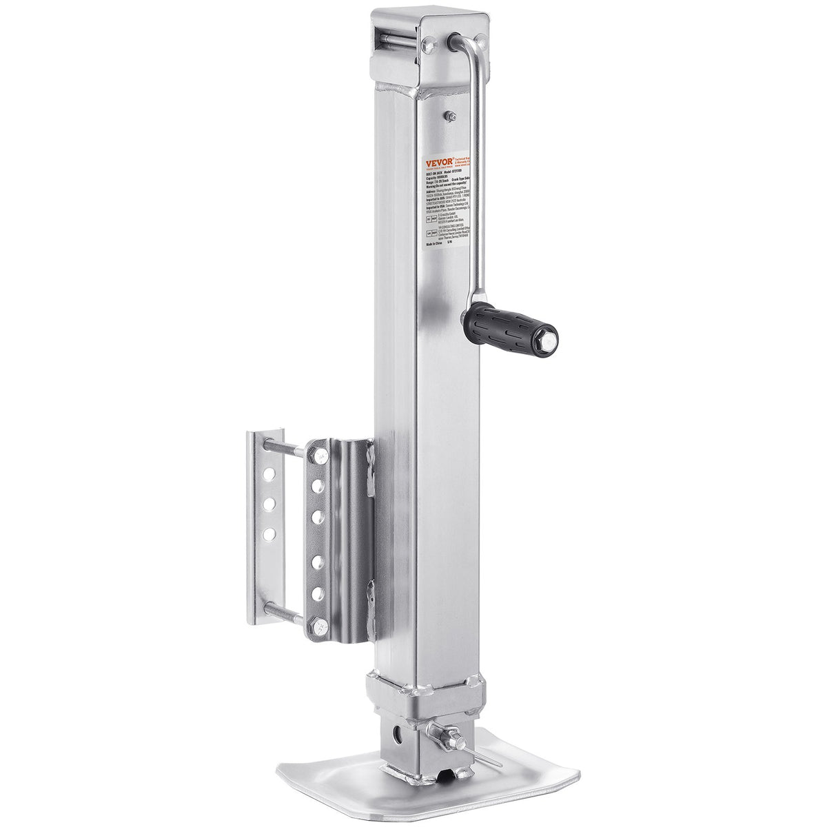 VEVOR Trailer Jack, 8000 lbs Static Load Capacity, Heavy Duty Swivel Bolt-on Trailer Jack, 28.5" Lift Trailer Jack Stand with Handle for RV Trailer, Horse Trailer, Utility Trailer, and Yacht Trailer - BSLSTCQJDSYKCWY2VV0 - view 10
