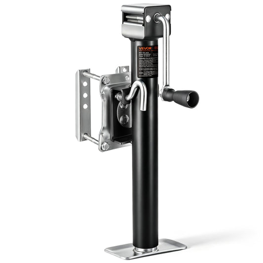 VEVOR Trailer Jack, 2500 lbs Dynamic Load Capacity, Heavy Duty Swivel Bolt-on Trailer Jack with Ergonomic Handle, 15-inch Vertical Travel, Suitable for RV, Horse, Utility, Camping and Yacht Trailers - BSLSTCQJDSYKX2XM4001V0 - view 1