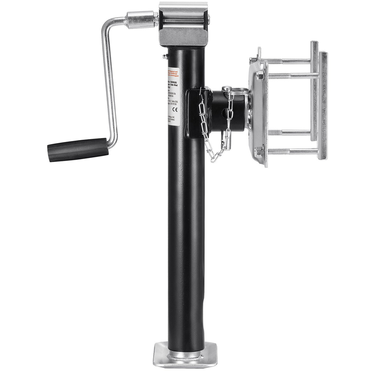 VEVOR Trailer Jack, 5000 lbs Dynamic Load Capacity, Heavy Duty Swivel Bolt-on Trailer Jack, 14.3" Lift Trailer Jack Stand with Handle for RV Trailer, Horse Trailer, Utility Trailer, and Yacht Trailer - BSLSTCQJDSYKZRU01V0 - view 10