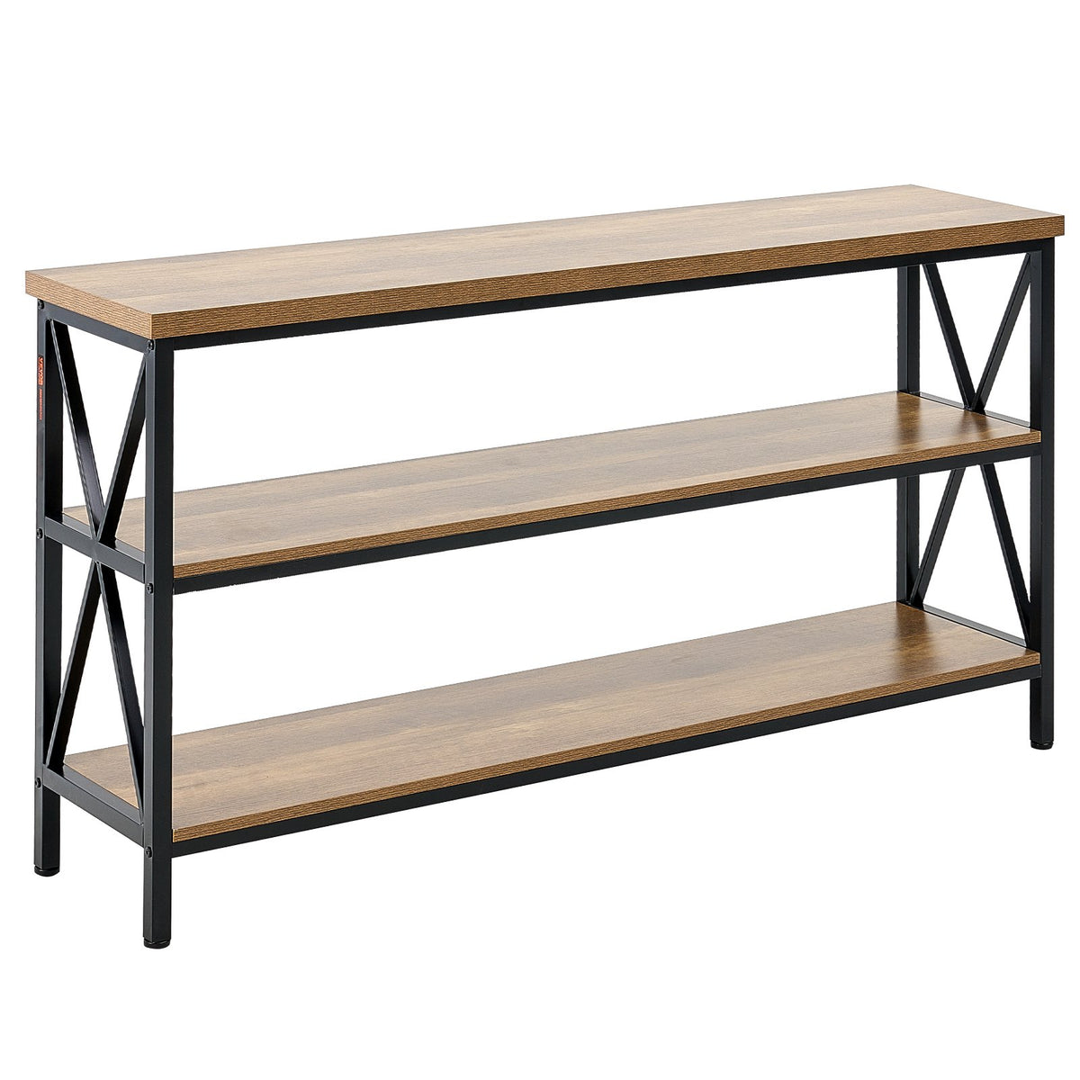 VEVOR Narrow Console Sofa Table, 55.1 inches Behind Couch Table, 3-Tier Long Entryway Table and Skinny Hallway Table, Narrow Sofa Table with Metal Frame, for Entryway, Hallway, Living Room & Bedroom - BSXGZDCK5512VD5KRV0 - view 10