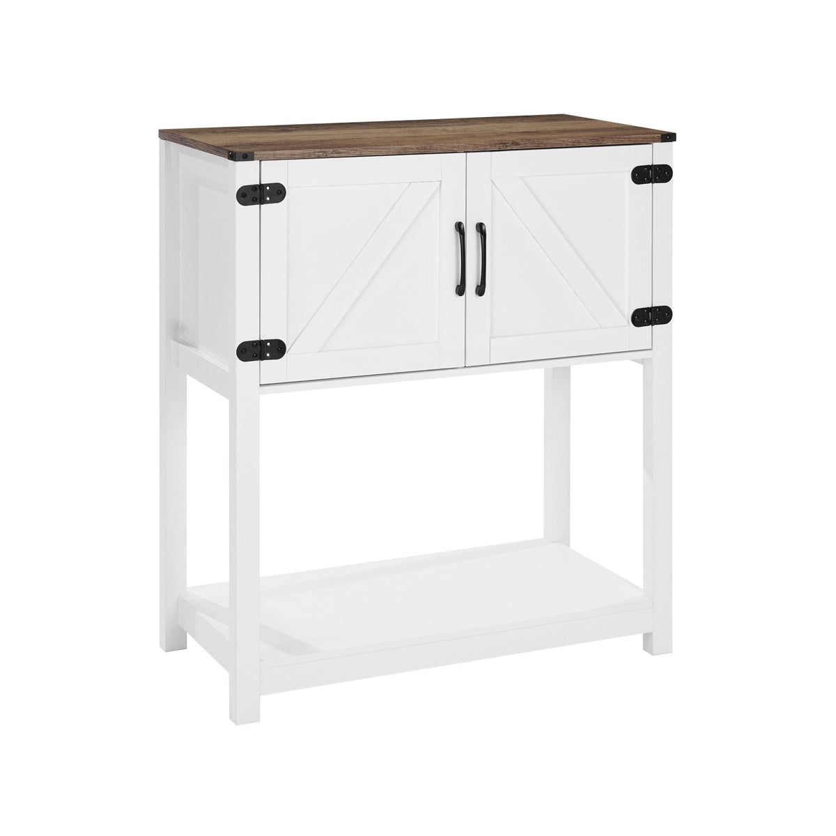 VEVOR Coffee Bar Cabinet, 31.5 x 13.8 x 34.6 in Farmhouse Coffee Bar Cabinet with 3-Tier Storage, Coffee Bar Table with Magnet Doors, Farmhouse Sideboard Buffet Cabinet for Living Room, Entryway - BSZSJSJLMK30Z362SV0 - view 10