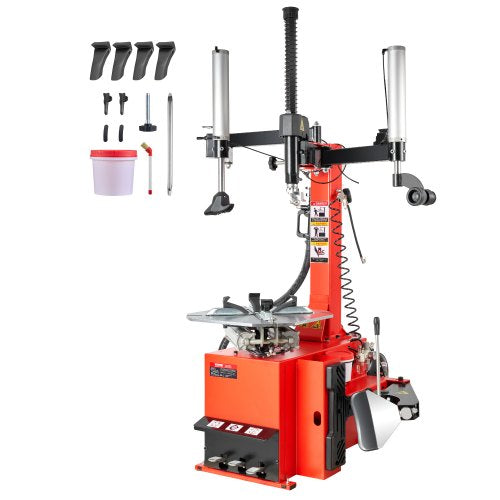 VEVOR Tire Changer Machine, 1.5HP Copper Motor, Durable Tire Changer with Air Pressure Gauge & Pneumatic Assist Arm, Pedal Operated Tire Changer with Thickened Chuck, Fit for Sedan/SUV/Pickup Truck - BTJDFZB000007O85OV1 - view 2