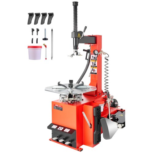 VEVOR Tire Changer Machine, 1.5HP Copper Motor, Durable Tire Changer with Air Pressure Gauge & Clamping Jaw Sheath, Pedal Operated Tire Changer with Thickened Chuck, Fit for Sedans/SUVs/Pickup Trucks - BTJWFZB00000CWAJMV1 - view 2