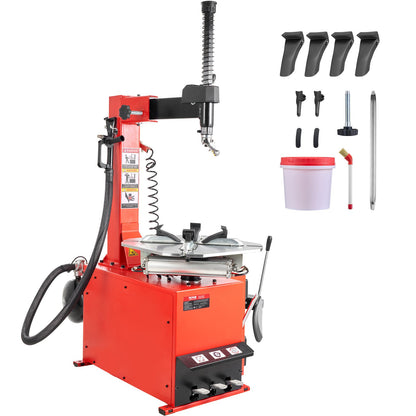 VEVOR Tire Changer Machine, 1.5HP Copper Motor, Durable Tire Changer with Air Pressure Gauge & Clamping Jaw Sheath, Pedal Operated Tire Changer with Thickened Chuck, Fit for Sedans/SUVs/Pickup Trucks - BTJWFZB00000CWAJMV1 - view 10