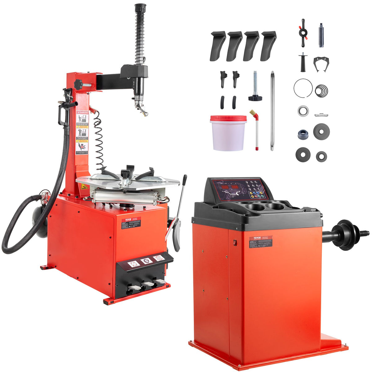 VEVOR Electric Tire Changer, 18" Spindle, Durable Tire Changer Tire Balancer with 1.5 HP Motor, Accurate Tire Changer Tire Balancer with Auto Calibration Mode, FIt for Sedans/SUVs/Pickup Trucks - BTJYLTDPHJTZIYQDQV1 - view 9