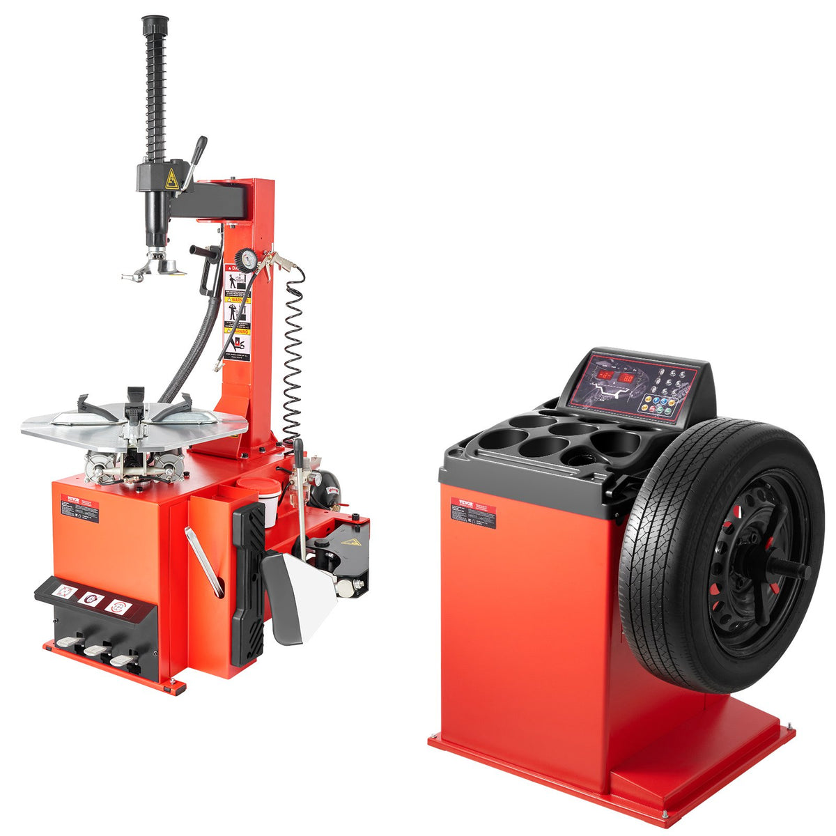 VEVOR Electric Tire Changer, 18" Spindle, Durable Tire Changer Tire Balancer with 1.5 HP Motor, Accurate Tire Changer Tire Balancer with Auto Calibration Mode, FIt for Sedans/SUVs/Pickup Trucks - BTJYLTDPHJTZIYQDQV1 - view 10
