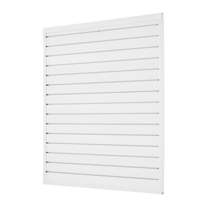 VEVOR Slat Wall Paneling, 4 x 4 ft, PVC Garage Slatwall with Modular Design, White Slat Wall Easy-to-Install Adjustable Slatwall Panel with Coupling Structure & DIY Cutting, Fits for Storage & Display - BTQBPVC16SQF6KZ18V0 - view 10