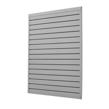 VEVOR Slat Wall Paneling, 4 x 4 ft, PVC Garage Slatwall with Modular Design, Grey Slat Wall Easy-to-Install Adjustable Slatwall Panel with Coupling Structure & DIY Cutting, Fits for Storage & Display - BTQBPVC16SQFKGLEXV0 - view 10