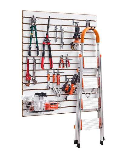 VEVOR Slat Wall Paneling, 4 x 4 ft, MDF Garage Slatwall with Modular Design, White Slat Wall Easy-to-Install Adjustable Slatwall Panel with Coupling Structure & DIY Cutting, Fits for Storage & Display - BTQBXWB16SQF0BHOKV0 - view 1