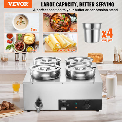 VEVOR Electric Soup Warmer - Select Your Configuration - BW474QT1500W4FX59V1 - view 2