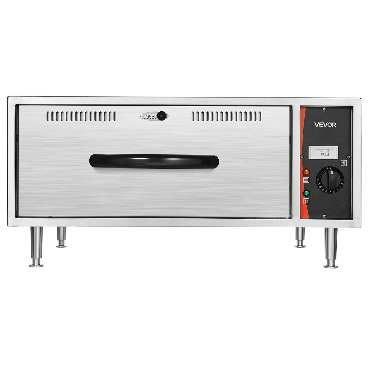 VEVOR Commercial Electric Drawer Warmer, Single-Drawer Stainless Steel Food Warmer, Freestanding Standard Warming Drawer Cabinet, 85°F–185°F Wide Temperature Range, for Restaurant, Hotel & Bakery - BWCTDLSBZX1G4DKGK001V1 - view 10