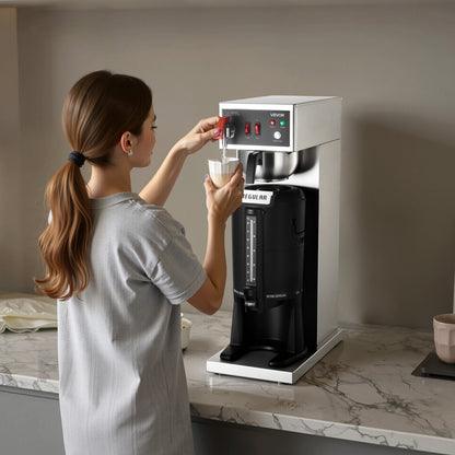 VEVOR Commercial Drip Coffee Maker, 16-17 Cups Machine with 2.5 L Thermal Carafe, Keep Warm for 4 Hours, Stainless Steel Brewer with Auto Water Filling, for Restaurant, Office, Coffee Shop & Home - BWHSYMSKFJJXJWVTA001V1 - view 9