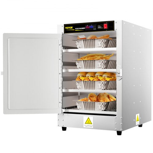 VEVOR Hot Box Food Warmer, 16\"x22\"x24\" Concession Warmer with Water Tray, Four Disposable Catering Pans, Countertop Pizza, Patty, Pastry, Empanada, Concession Hot Food Hold - BWJLMCNA110VAASYAV1 - view 1