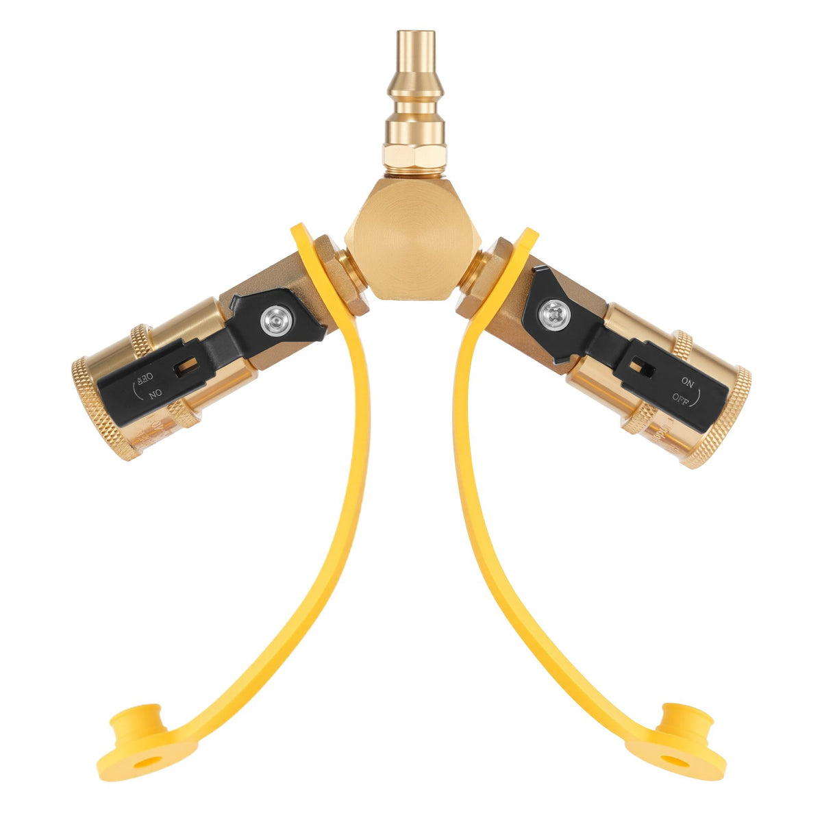 VEVOR RV Propane Quick Connect Y Splitter Adapter with Shutoff Valve, 2 Way 1/4 inch Quick Disconnect Kit, Fits for RV Trailer, Quick Connect Propane Hose Connect to Motorhome Tabletop Camping Grill - BWKSJTYX0000UK50L001V0 - view 10