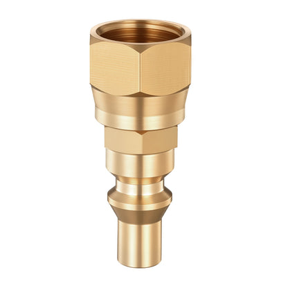 VEVOR RV Propane Quick Connect Fitting Adapter Valve, 7 Pieces, 1/4-Inch Male NPT Full Flow Plug & 3/8-Inch Male Flare Quick Kit for Low Pressure Gas Appliances and RV Propane Quick Connections - BWKSJTZTX000JXVM2001V0 - view 10