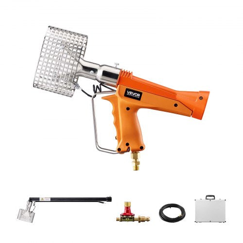 VEVOR Propane Heat Gun with 3FT Extension Pole, Up to 168280 BTU Hot Air Gun with 26 FT Hose and Carrying Case, Ideal for Boat Plastic Film Shrink Wrapping, Pallet Packaging, Crafting - BWRFQRFQYZGT62EA8001V0 - view 2