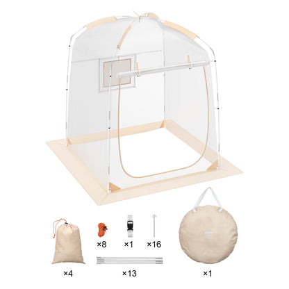 VEVOR Sports Tent, 1 Person, Instant Tent Shelter Weatherproof Pod, Outdoor Bubble Clear View Tent, Climate Canopy Shelter for Soccer, Football, Softball & Other Sporting Events, Parades, and Fishing - BWZPDRZTMFX5QJU6SV0 - view 10