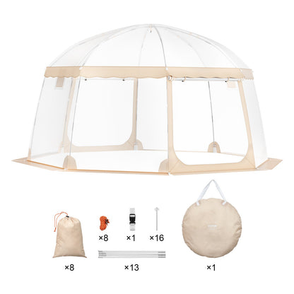 VEVOR Sports Tent, 12-15 People, Instant Pop-Up Tent Shelter Weatherproof Pod, Outdoor Bubble Clear View Tent, Climate Canopy Shelter for Soccer, Football, Softball & Other Sporting Events and Parades - BWZPDXZTMYX1VWKNVV0 - view 10