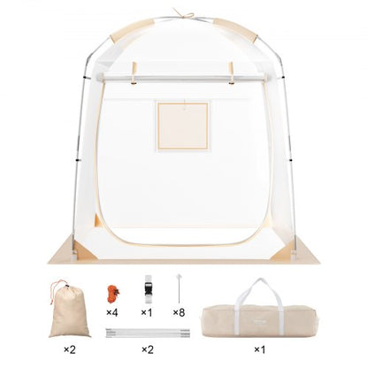 VEVOR Sports Tent, 2-4 People, Instant Tent Shelter Weatherproof Pod, Outdoor Bubble Clear View Tent, Climate Canopy Shelter for Soccer, Football, Softball & Other Sporting Events, Parades, Fishing - BWZPXXZTMFX7NR4TJV0 - view 2